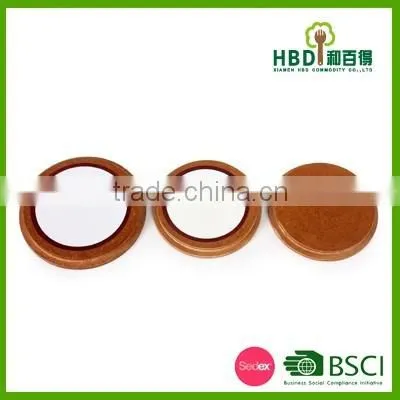 Kitchen wooden canister lids for sugar jar /airtight lid for coffee canister