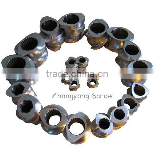 Msterbatch extruder parallel screws design and barrel/screw elements and segement barrel