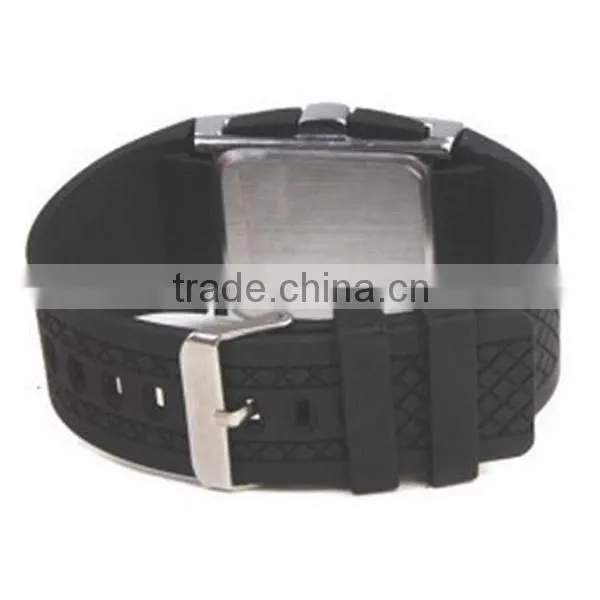 Black Fashion LED silicone electronic watch sport watch magnetic watch strap