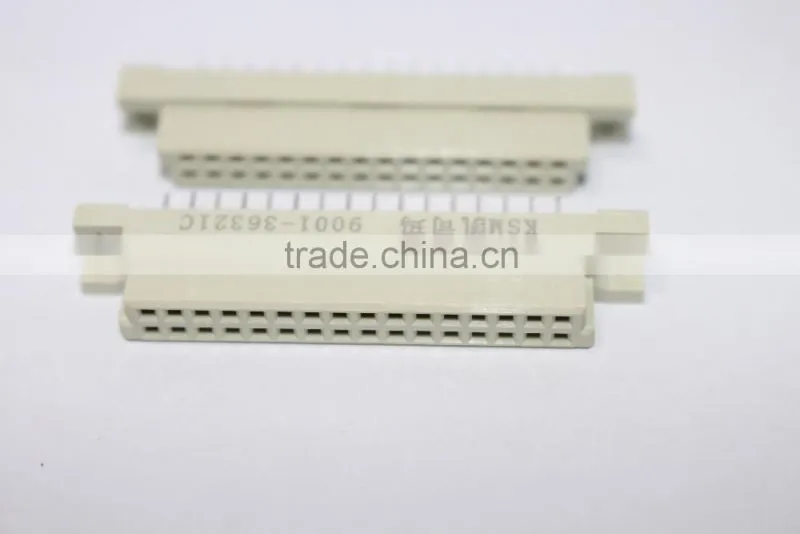 Eurocard connector female v/t 2 row 32 pin