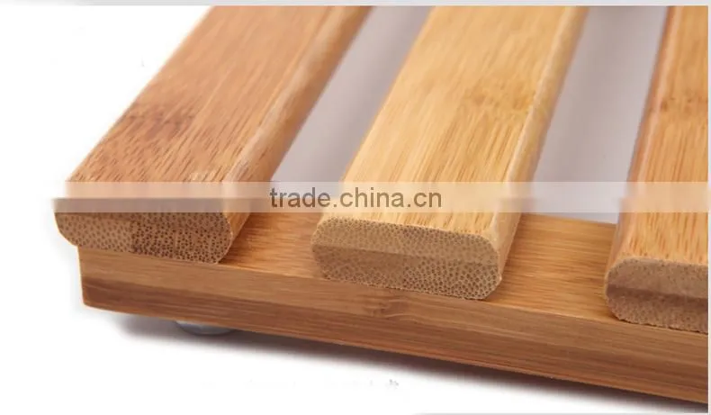Creative Anti-slip Bath Eco Styles Bath Mat/Non-slip Bamboo Bath Accessories Bathroom Floor Mats