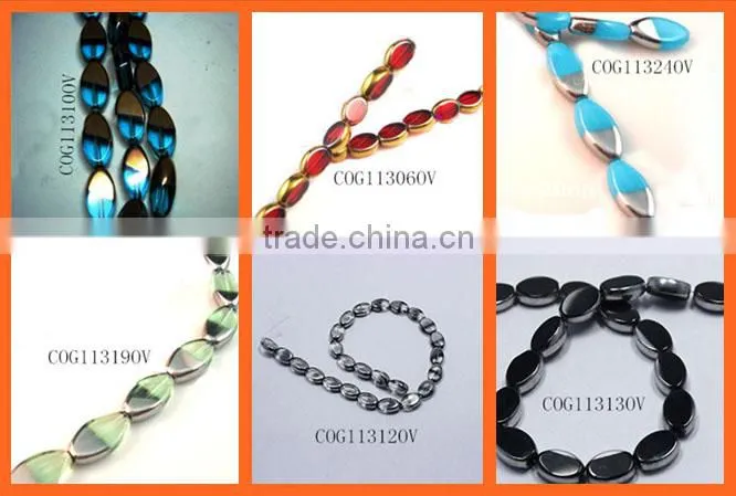 Bead colored flat stone glass