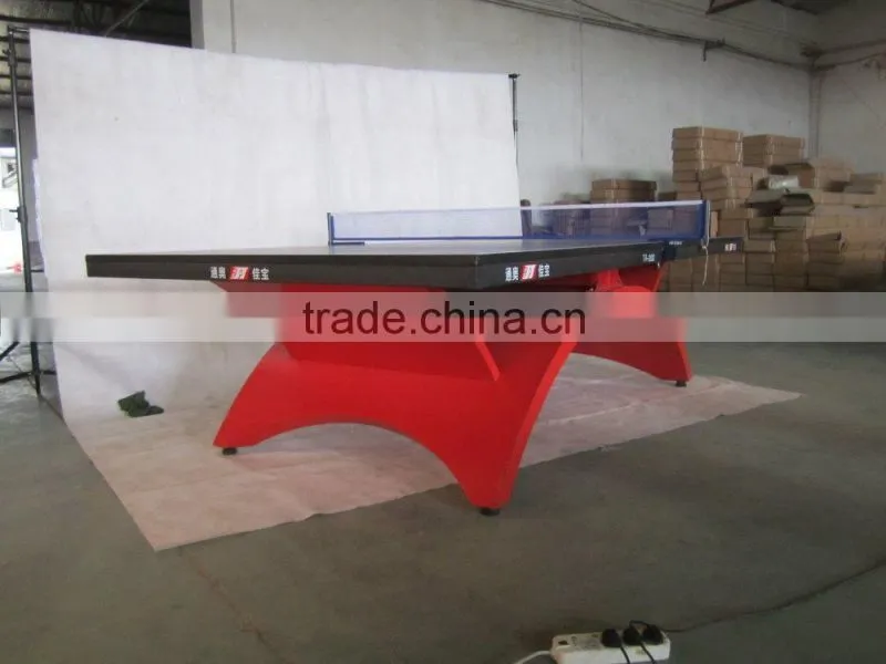 Hebei factory manufacture Tainbow shape table indoor/outdoor table Folded portable tennis table
