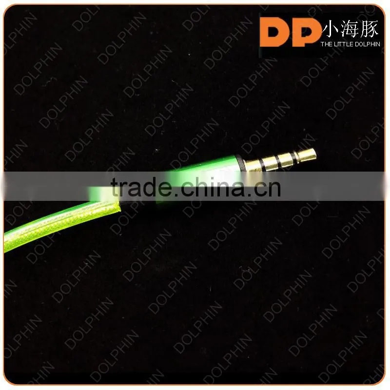 innovative product sport earbuds glowing headphones visible flow LED light headphones with rechargable battery for meizu