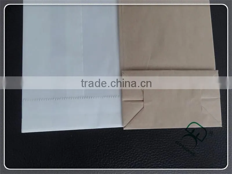 Food grade greaseproof paper bread bag,paper bag for fast food