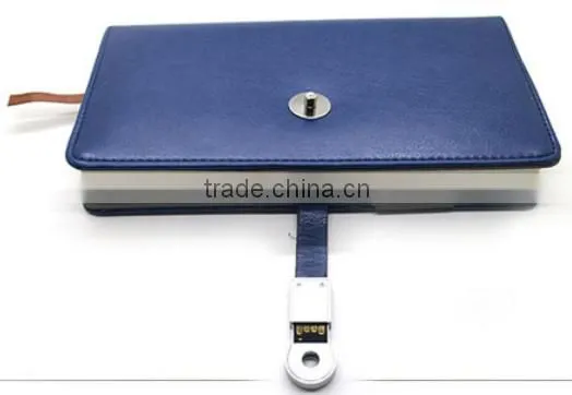 New PU notebook with USB Power Bank