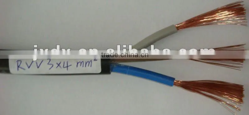 300/500V electrical copper 5 core cable with CE