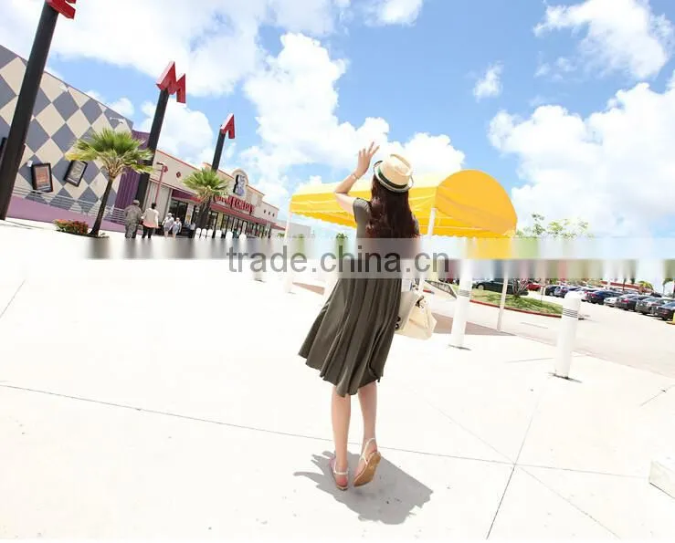 Summer Short Sleeve Slim Pregnancy Dress Wear for maternity O-neck