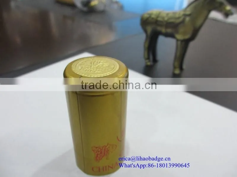 pvc cap seal shrink wrap bottle labels for capsule