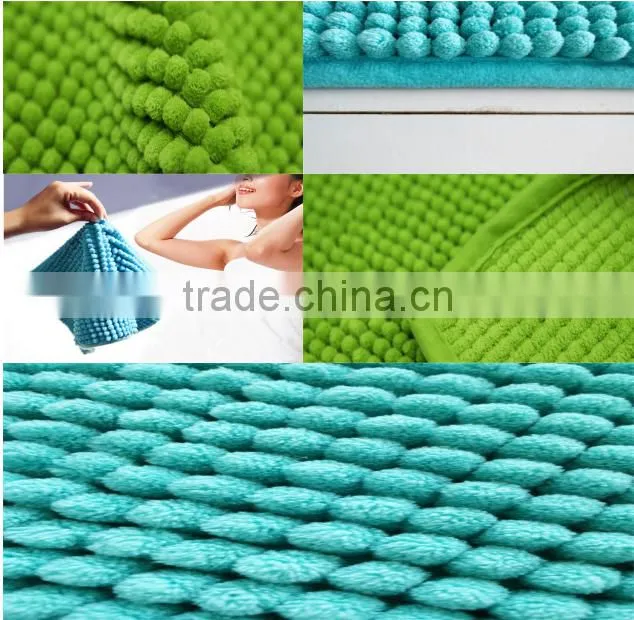 water absorbing custom yarn dyed bathmat