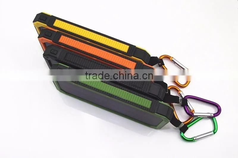 Hot sale waterproof cheap solar mobile phone charger 12000mah