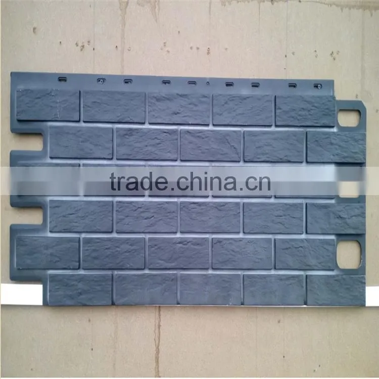 Faux stone Brick Exterior Wall panel plastic wall siding