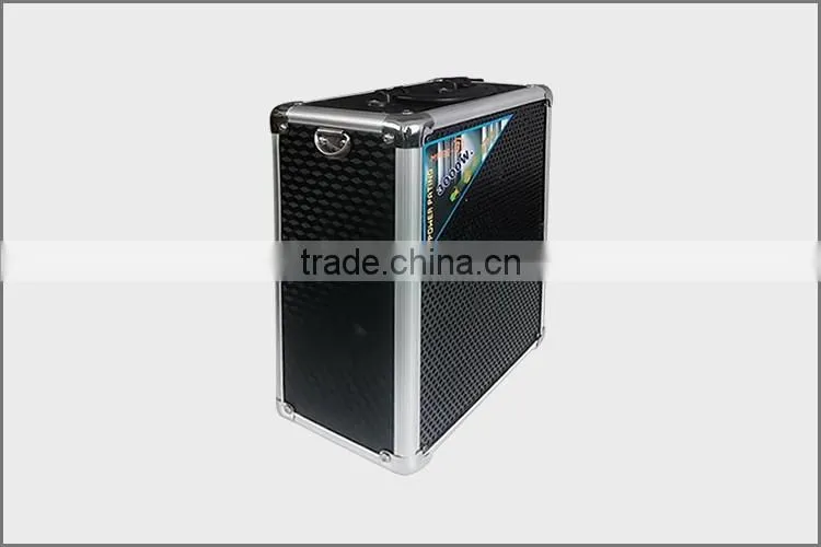 iron grill portable speaker with led light wooden full range speaker for personal dancing