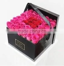 Customized fashion design square flower packaging box