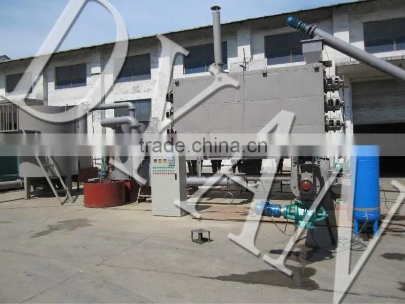 whole equipemt charcoal making machine with conveyor and airlock