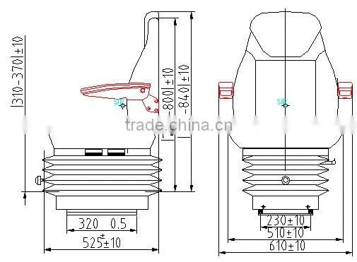 PVC or fabric cover boat suspension seat(YS15)