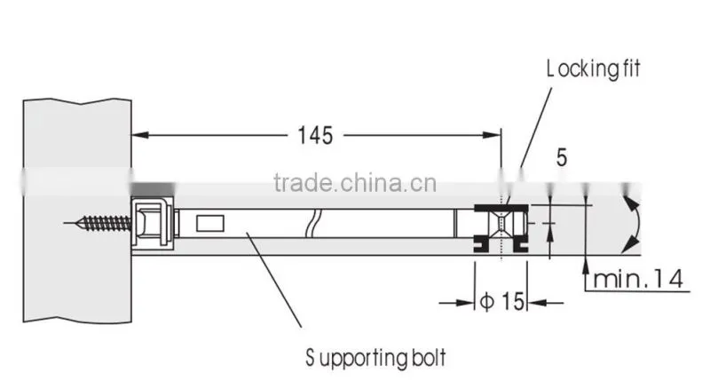 Furniture Hardware Invisible Concealed Hidden Shelf Support