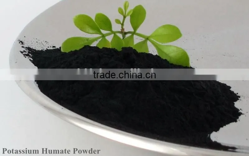 Natural Organic Fertilizer Potassium Humate Super Powder with High Water Solubility 100% Potassium Humate