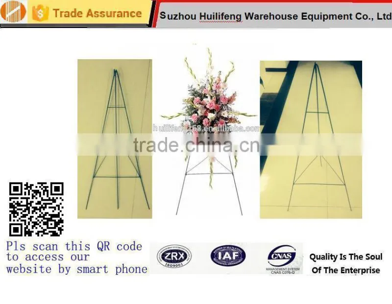green wire floral Display florist stands easel and flower rack 18" 24" 30" 36" 42" 48" 54" 60" 66" 72"