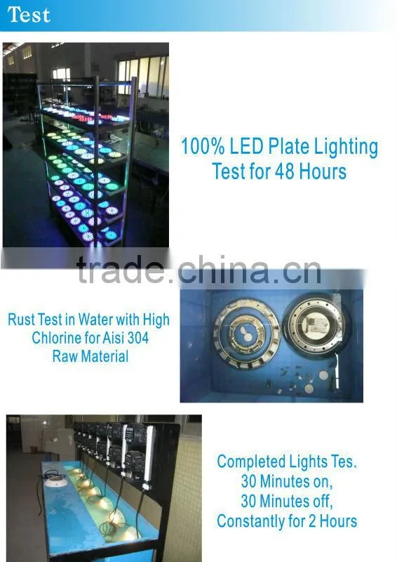 SPE Series Flat Stainless Steel Swimming Pool underwater boat led lights