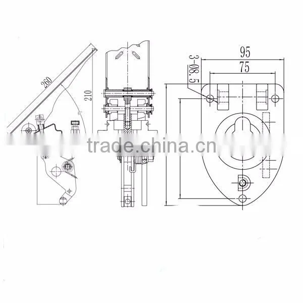GJ1110L manufacture of clutch pedal in china