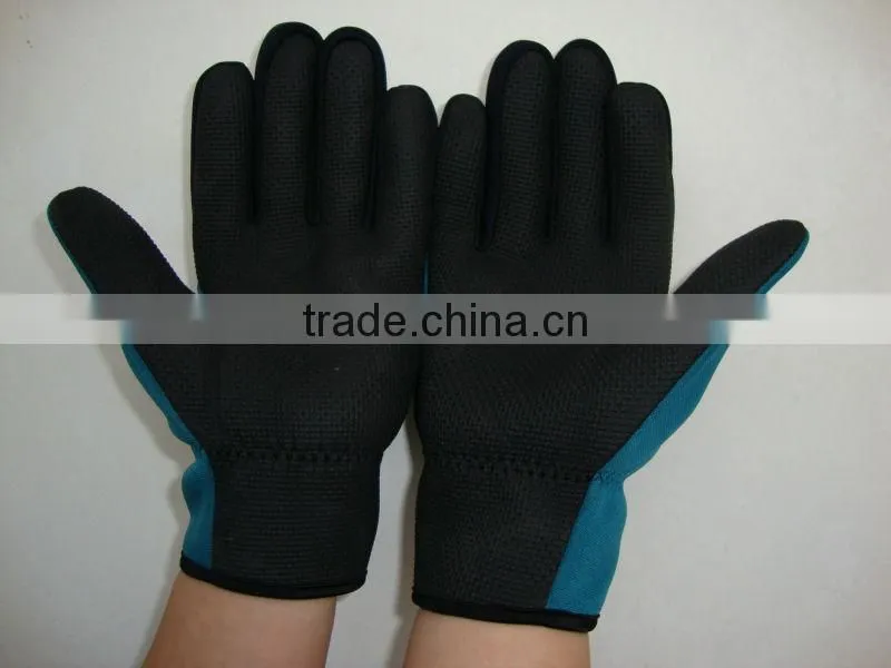 Neoprene foldback fingerless gloves/ slit finger fishing gloves