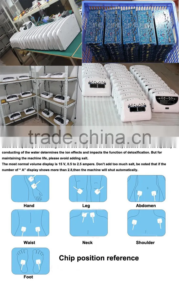 2017 Multi-functional ion detox foot patch Double instrument machine /purification device /Detoxification therapy machines