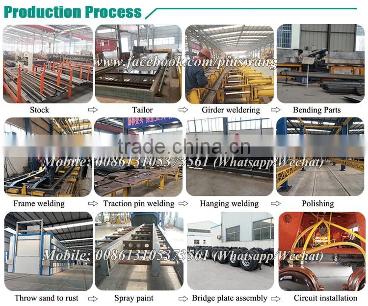 Inexpensive 20ft 40ft flat bed semi-trailer high quality semi tractor trailer