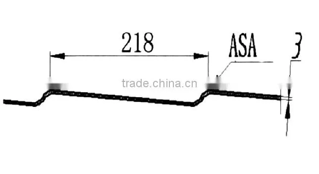 Chinese new style ASA coated PVC waterproofing plastic roof shingle