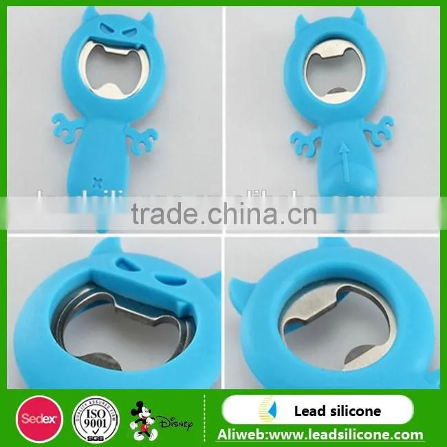 2017 NEW silicone rabbit beer bottle opener