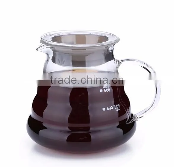 Borosilicate Glass teapot with Stainless Steel Infuser Removable Lid 1100ml /37Oz