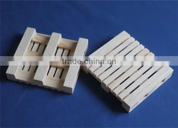 Red custom square wooden tea cup coaster wholesale