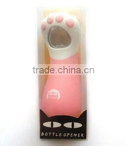 CY165 Beer bottle opener cartoon cat's claw shape bottle opener necessary kitchen helper bar tools