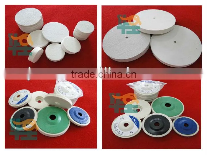 Polishing felt wheels