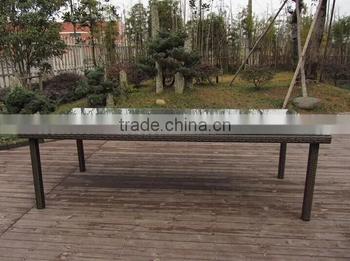 Rattan table bases for glass tops