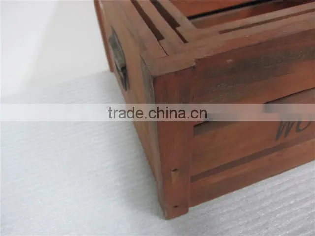 unfolding paulownia wooden crate for bottles egg fruit