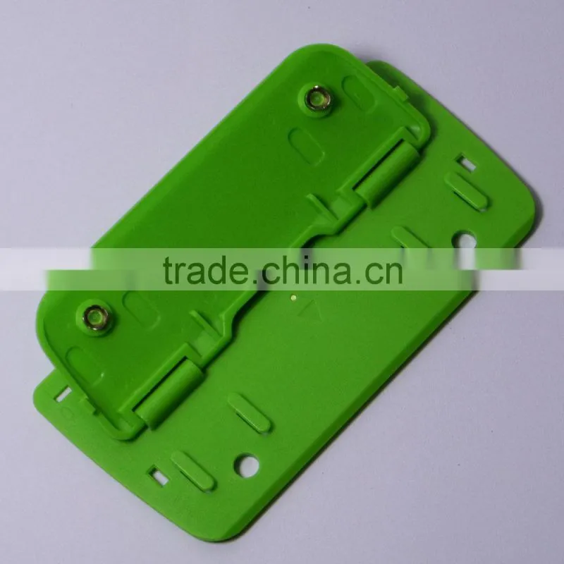 Office cheap colorful portable plastic hole punch flat