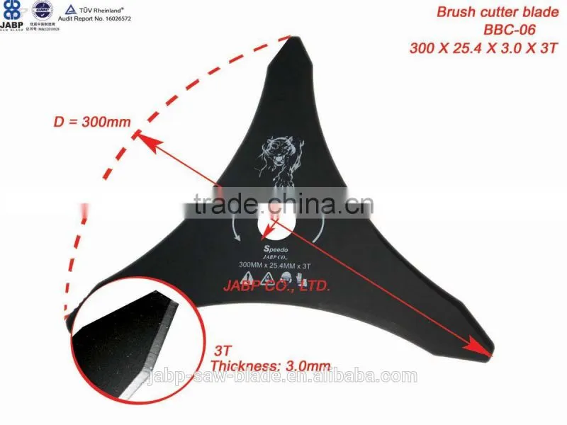 China factory polishing metal blades for brush cutter