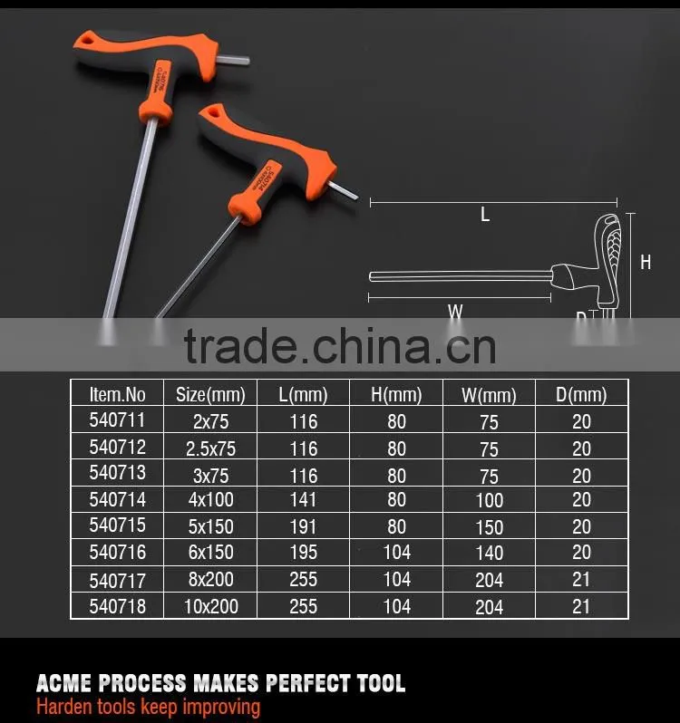 T-handle hex key wrench