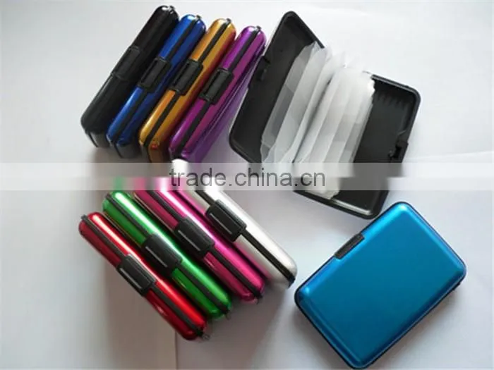 Hot selling aluminum business credit card holder wallet AK1004