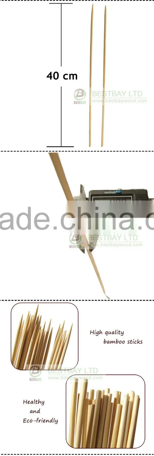 Bamboo skewer for BBQ cake fruit and candy