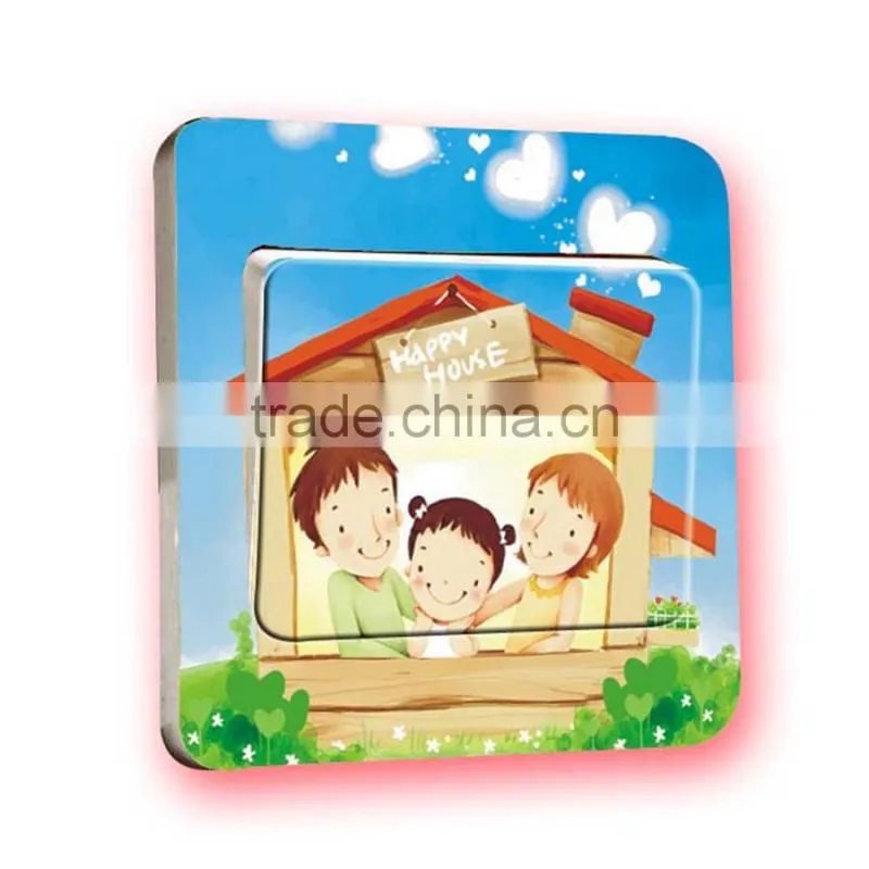 Fashion decorative wall sticker , waterproof bedroom switch stick