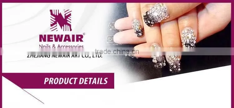 Newair new products 2016 18KD glod 3d metal nail decorator
