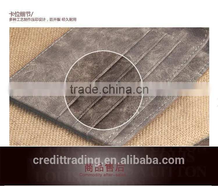 2015 new style canvas men's wallet on sell