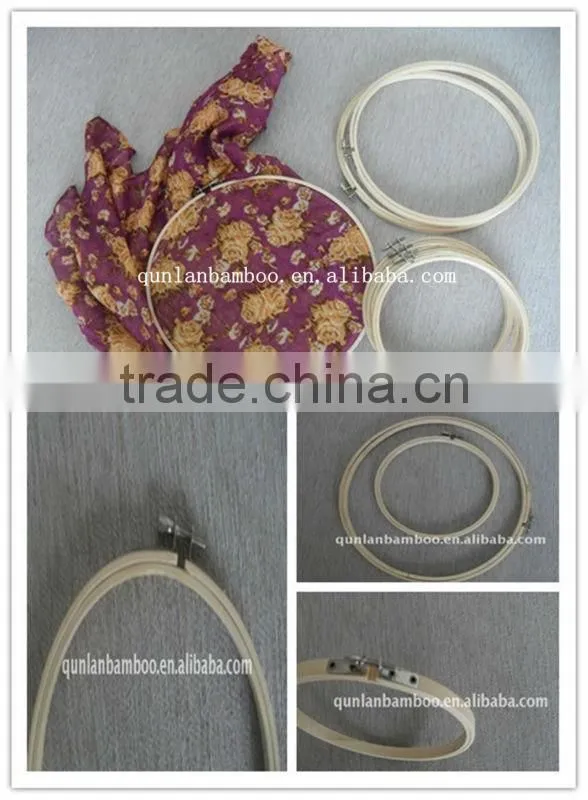 3''-12'' Bamboo Handicraft Cross Stitch Embroidery Hoop