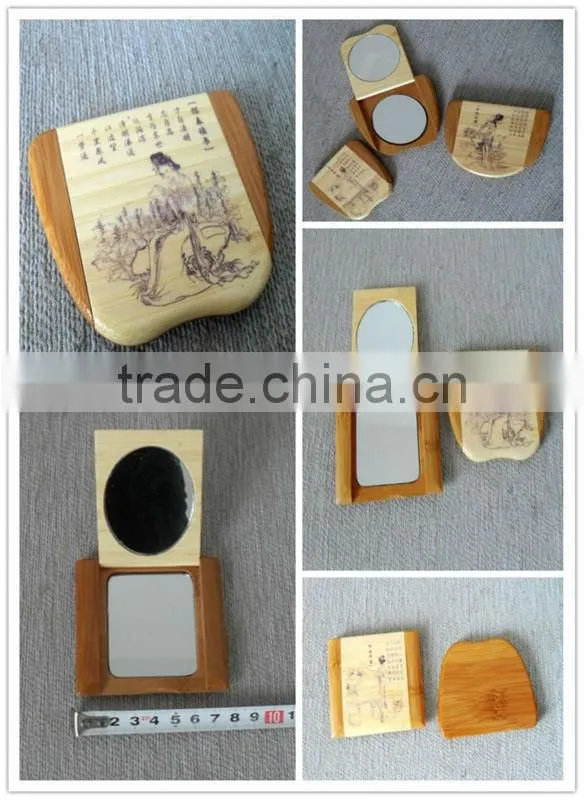 Bamboo Small Cosmetic Mirror In China