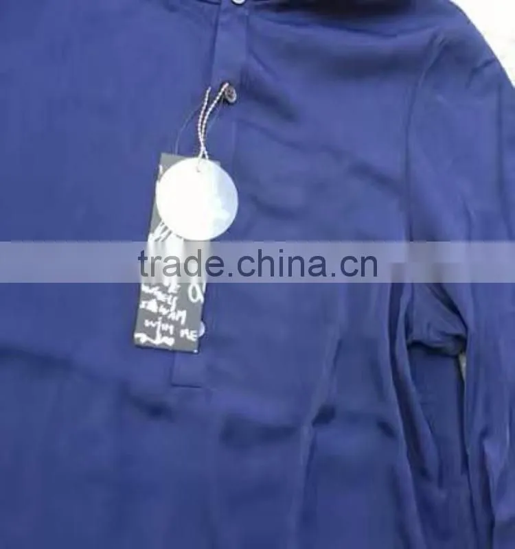 Ladies stock garment contrast chiffion style office lady blouse