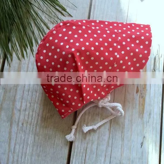 Polka Dots Cotton Baby Hat Hot Selling Bonnet Readymade Garments Wholesale