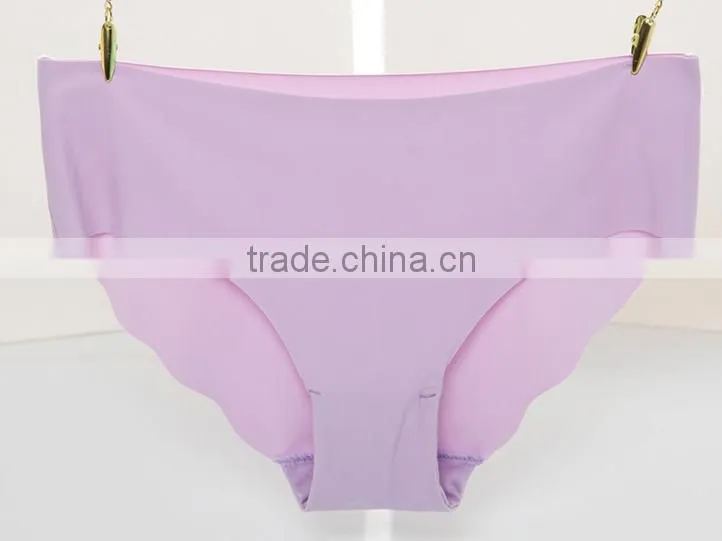 Customized Your Own Brand Lady Briefs Plain Solid Color 72%Polyester 28%Spandex Soft Healthy High Cut Seamless Women Underwear
