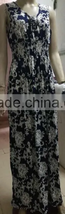 2017 Most fashion totem pattern halter neck party wear long one piece ethnic woman dress